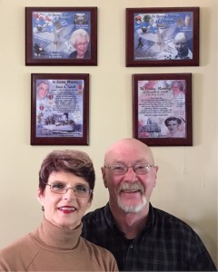 From Left: row 1: Harriett W. Burden, Edward O. Burden; row 2: Rocco A. Sedall, Elizabeth A. Sedall; row 3: Dr. Annette M. Burden, Dr. Richard L. Burden